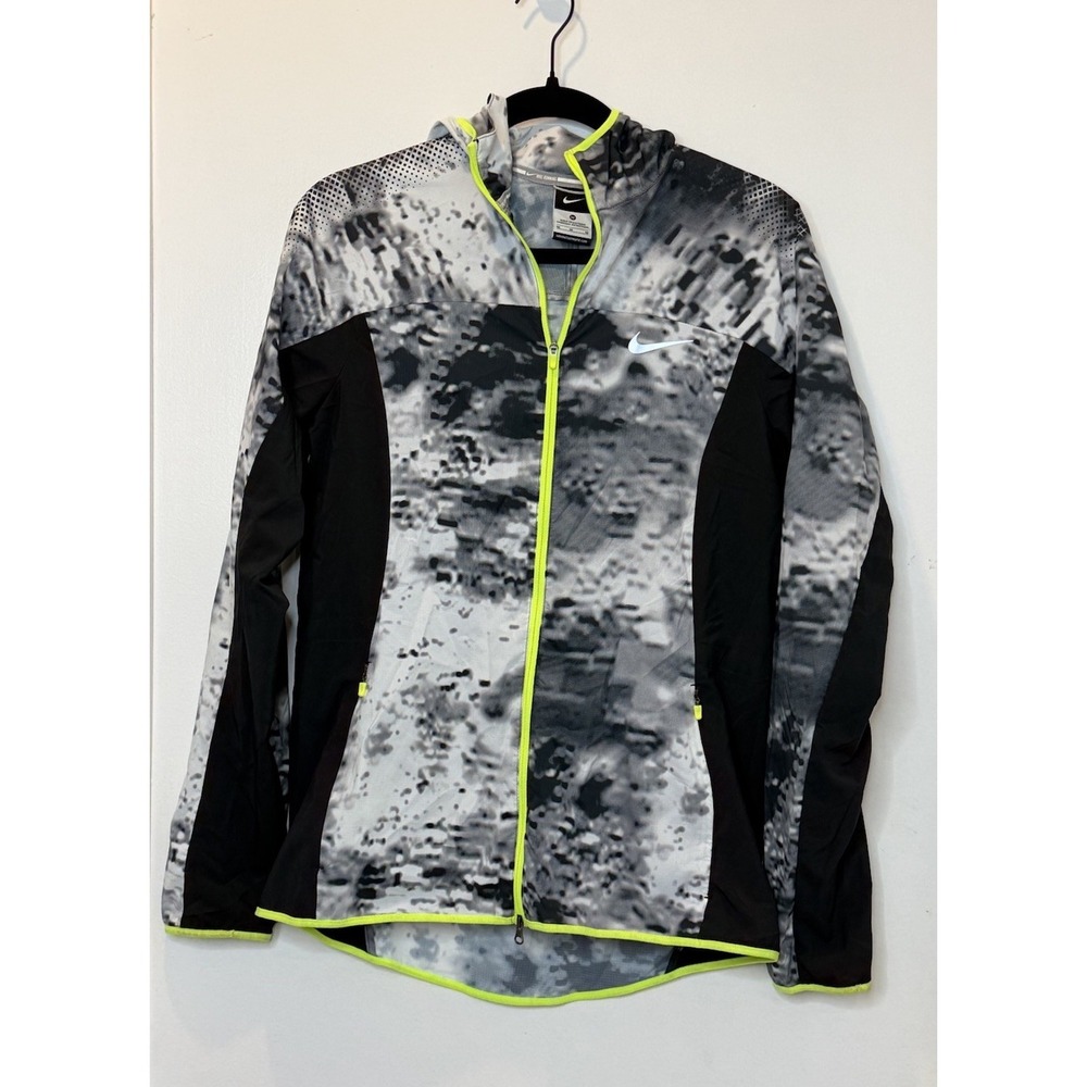 Nike Trail Kiger Jacket Womens Grey Black Volt - Size M - EUC